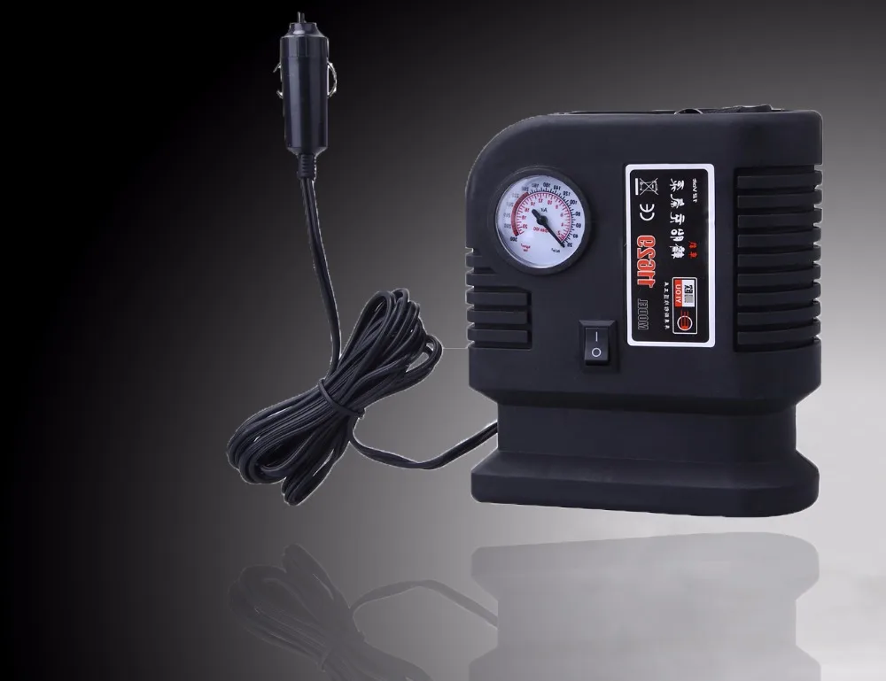 Portable Electric Air Compressor 12V 300PSI Auto Car Tyre Air Pump Tire Inflatable Pump + 3 Adapter with Cigarette Lighter Plug
Portable Electric Air Compressor 12V 300PSI Auto Car Tyre Air Pump Tire Inflatable Pump + 3 Adapter with Cigarette Lighter Plug