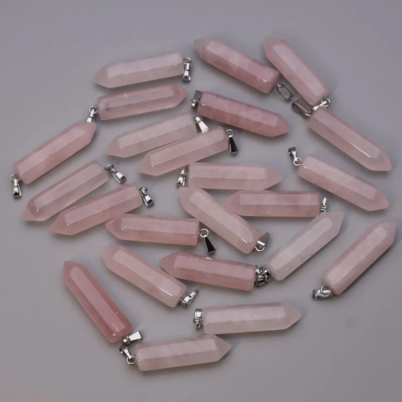 fashion trendy natural stone Quartz Rose Pendant & necklaces for making Jewelry charm Point parts 24pcs/lot wholesale
fashion trendy natural stone Quartz Rose Pendant & necklaces for making Jewelry charm Point parts 24pcs/lot wholesale