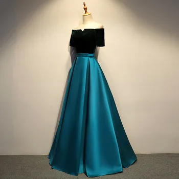 New arrival Long Evening Dresses Boat Neck Simple Satin Green Vintage Long Prom Formal Gown Robe De Soiree
New arrival Long Evening Dresses Boat Neck Simple Satin Green Vintage Long Prom Formal Gown Robe De Soiree
