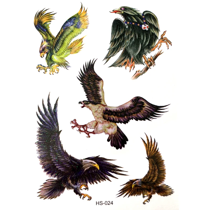 3PCS Fierce Eagle Waterproof Temporary Tattoos Men Harajuku Flash Gold tattoo henna tatoo Flash tattoo Tatuajes temporales
3PCS Fierce Eagle Waterproof Temporary Tattoos Men Harajuku Flash Gold tattoo henna tatoo Flash tattoo Tatuajes temporales