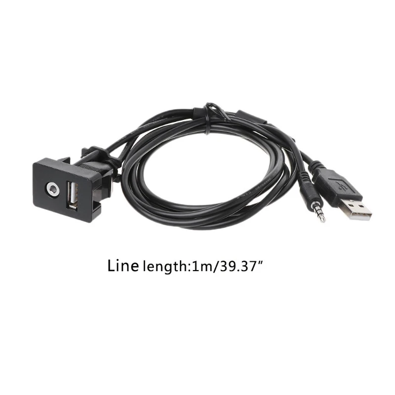 Free shipping High Quality 1 Pc Auto Car 3.5mm AUX USB Extension Cable Panel Headphone Male Jack Flush Mount Adapter
Free shipping High Quality 1 Pc Auto Car 3.5mm AUX USB Extension Cable Panel Headphone Male Jack Flush Mount Adapter