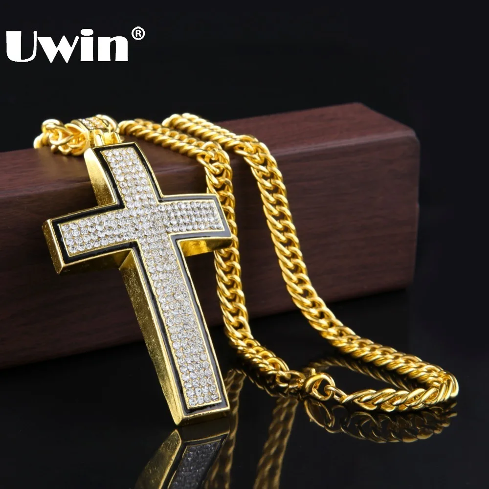 New 2017 Hip Hop Cross Pendant Gold/Silver Color Full Bling Rhinestones Vintage Crystal Chain Men Necklaces&Pendants Jewelry
New 2017 Hip Hop Cross Pendant Gold/Silver Color Full Bling Rhinestones Vintage Crystal Chain Men Necklaces&Pendants Jewelry