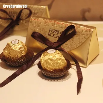 100pcs Wedding Favors and Gifts Baby Shower Paper Candy Box Ferrero Rocher Boxes Wedding Favors Sweet Gifts Bags Supplies
100pcs Wedding Favors and Gifts Baby Shower Paper Candy Box Ferrero Rocher Boxes Wedding Favors Sweet Gifts Bags Supplies