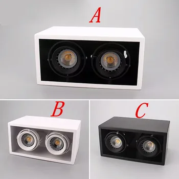 LED Ceiling Lights LED Double spot lamps illumination 20W led ceiling light Rectangle lamp body decorations Lighting for home
LED Ceiling Lights LED Double spot lamps illumination 20W led ceiling light Rectangle lamp body decorations Lighting for home