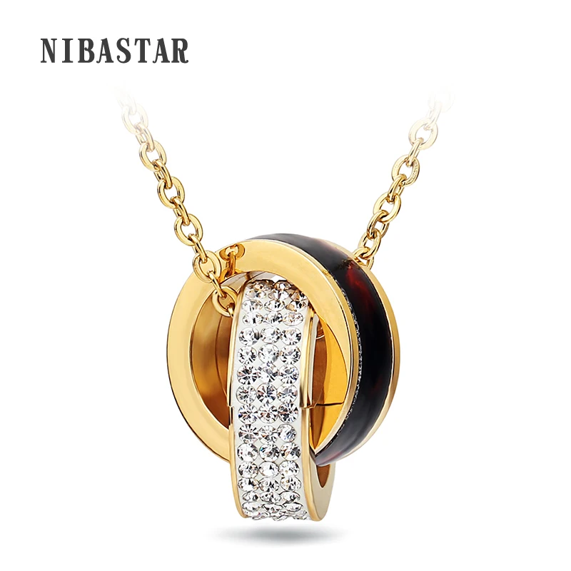 Wedding Necklace 3 Row Cubic Zirconia Pendant Necklace Women Gold/Silver Color Triple Circles Necklaces Trendy Jewelry
Wedding Necklace 3 Row Cubic Zirconia Pendant Necklace Women Gold/Silver Color Triple Circles Necklaces Trendy Jewelry