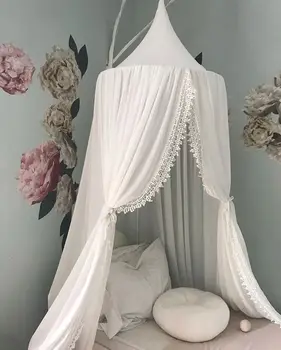Nursery Decoration Princess Cotton Powder Bed Curtains Kids Bed Baldachin Crib Canopy Hanging Play Tent Reading Nook Kids Room
Nursery Decoration Princess Cotton Powder Bed Curtains Kids Bed Baldachin Crib Canopy Hanging Play Tent Reading Nook Kids Room
