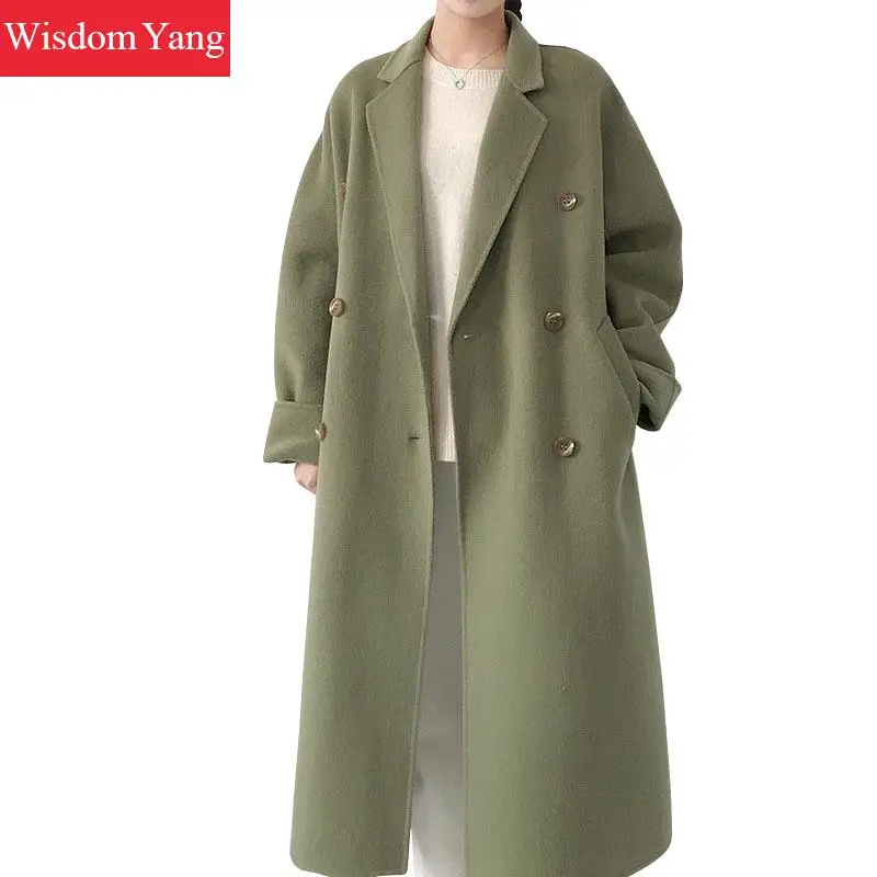 Winter Womens Wool Suit Coat Long Sleeve Green Yellow Outerwear Trench Vintage Bandage Oversize Woolen Overcoat Woollen Coats
Winter Womens Wool Suit Coat Long Sleeve Green Yellow Outerwear Trench Vintage Bandage Oversize Woolen Overcoat Woollen Coats