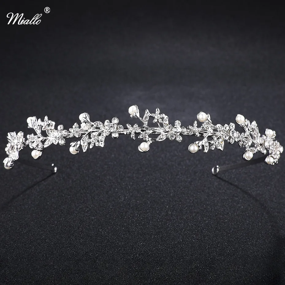 Miallo Crystal Rhinestone Crown Tiaras Wedding Hair Accesories Pageant Prom Charms Bride Headband Wedding Jewelry Rim for Hair
Miallo Crystal Rhinestone Crown Tiaras Wedding Hair Accesories Pageant Prom Charms Bride Headband Wedding Jewelry Rim for Hair
