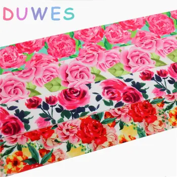DUWES 1.5'' Free shipping flowers rose printed grosgrain ribbon Accessory hairbow headwear DIY decoration 38mm D763
DUWES 1.5'' Free shipping flowers rose printed grosgrain ribbon Accessory hairbow headwear DIY decoration 38mm D763