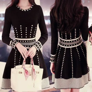 New autumn and winter fashion show dress small fragrant thickening knitted a bottoming
New autumn and winter fashion show dress small fragrant thickening knitted a bottoming