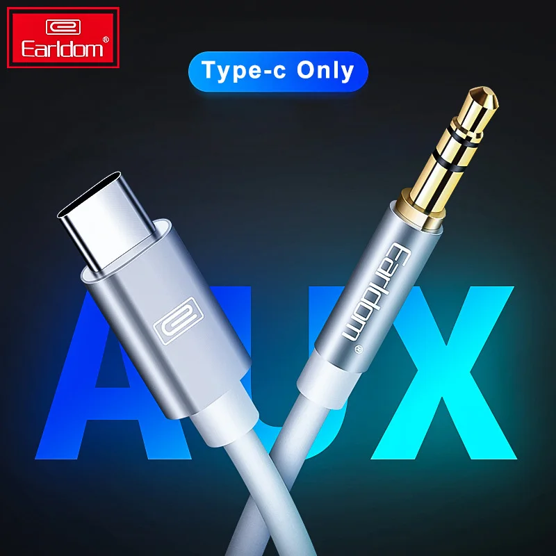 Earldom Aux Cable Type C to 3.5mm usb c to 3.5mm Jack aux Adapter for Huawei mate 20 P30 pro Xiaomi Mi 6 8 9 Car Audio Cable
Earldom Aux Cable Type C to 3.5mm usb c to 3.5mm Jack aux Adapter for Huawei mate 20 P30 pro Xiaomi Mi 6 8 9 Car Audio Cable