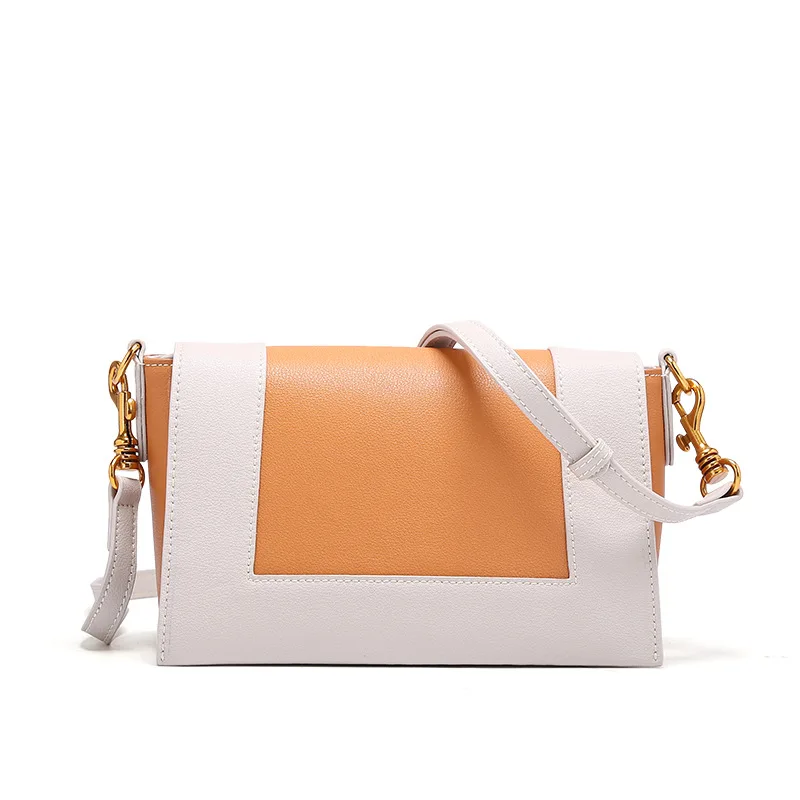 LOEIL Contrast leather female bag simple color matching wide shoulder strap fashion one shoulder slung small square bag
LOEIL Contrast leather female bag simple color matching wide shoulder strap fashion one shoulder slung small square bag