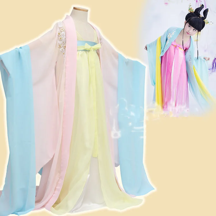 

Xi Xiao Yin Tang Dynasty Princess Costume Ancient Chinese Costume Exhibition Costume for Girls Children's Day Performance Hanfu