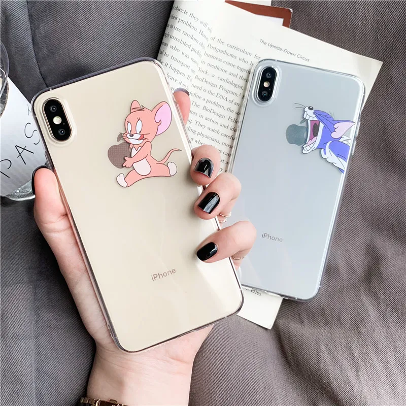 Funny Cat Mouse Pattern Cases For iphone XS Max Cover For iphone 6 6s 7 8 plus X XR Phone Case Fashion Cute Transparen Soft Capa
Funny Cat Mouse Pattern Cases For iphone XS Max Cover For iphone 6 6s 7 8 plus X XR Phone Case Fashion Cute Transparen Soft Capa