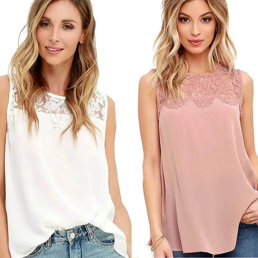 KANCOOLD T-Shirt high quality Chiffon Fashion Lace Sleeveless O-neck T-Shirt slim Casual slim Tops T-shirt women mar31
KANCOOLD T-Shirt high quality Chiffon Fashion Lace Sleeveless O-neck T-Shirt slim Casual slim Tops T-shirt women mar31