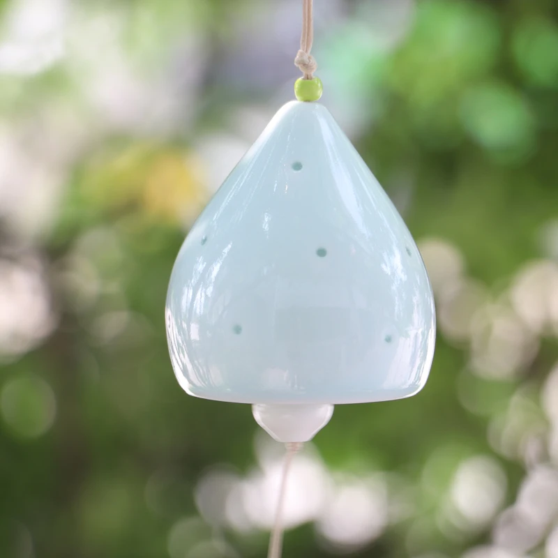 Hot Selling Newest Water Drop Ceramic Wind Chime Ornaments Handmade Japanese Girls Bedroom Room Decorations Small Fresh Art
Hot Selling Newest Water Drop Ceramic Wind Chime Ornaments Handmade Japanese Girls Bedroom Room Decorations Small Fresh Art