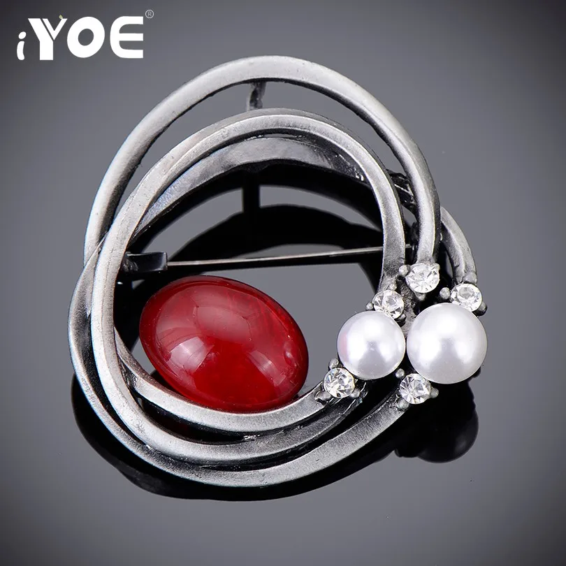 IYOE Natural Stone Hollow Round Women Brooches Jewelry Pins Black Gun Retro Style Vintage Brooch with Rhinestone & Pearl Beaded
IYOE Natural Stone Hollow Round Women Brooches Jewelry Pins Black Gun Retro Style Vintage Brooch with Rhinestone & Pearl Beaded