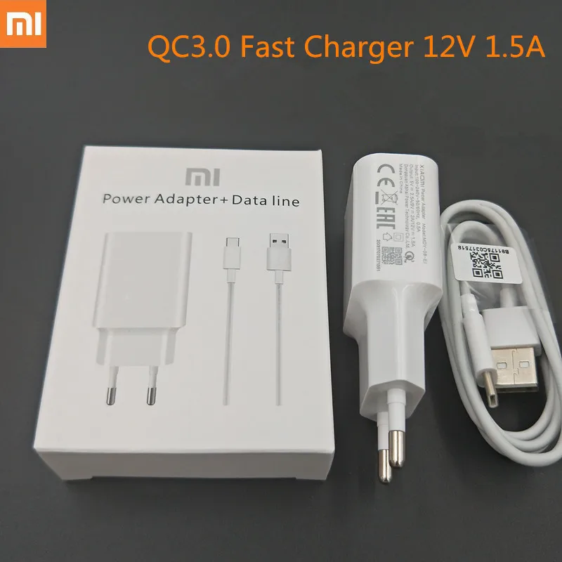 Original xiaomi redmi k20 pro EU Fast Charger QC3.0 12v 1.5A 18W Power Adapter & Type-C Cable for Mi 8 6 A2 4C 5S 2SE Mix 2 2s 3
Original xiaomi redmi k20 pro EU Fast Charger QC3.0 12v 1.5A 18W Power Adapter & Type-C Cable for Mi 8 6 A2 4C 5S 2SE Mix 2 2s 3
