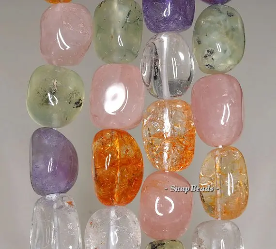 22x15-15x12mm Amethyst Citrine Prehnite Rose Rock Crystal Mix Quartz Gemstone Nugget Loose Beads 7.5 inch Half Strand (90144071-
22x15-15x12mm Amethyst Citrine Prehnite Rose Rock Crystal Mix Quartz Gemstone Nugget Loose Beads 7.5 inch Half Strand (90144071-