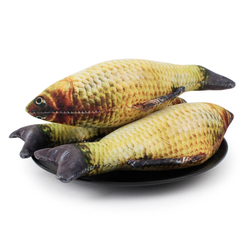 Multi-pattern Funny Lifelike Fish Shape Simulation Pet Cat Kitten Teaser Cute Playing Toy Pillow Doll With Catnip
Multi-pattern Funny Lifelike Fish Shape Simulation Pet Cat Kitten Teaser Cute Playing Toy Pillow Doll With Catnip