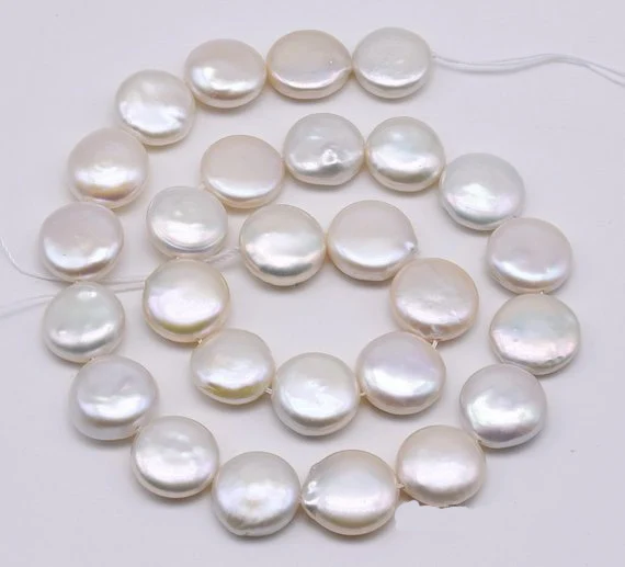 Charming Coin Pearl Jewellery,White Color Big Size 14-15mm,Clean Surface Thick Nacre Coins,Genuine Freshwater Pearl Coin Beads
Charming Coin Pearl Jewellery,White Color Big Size 14-15mm,Clean Surface Thick Nacre Coins,Genuine Freshwater Pearl Coin Beads
