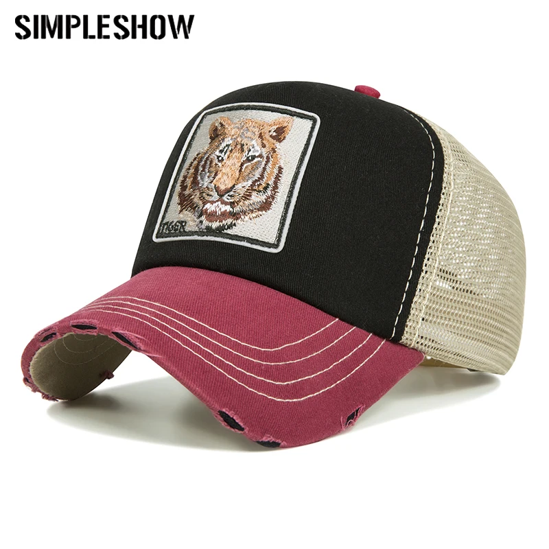 SIMPLESHOW Summer Breathable Mesh Baseball Cap Women&Men Snapback Trucker Hat Tiger Cat Embroidery Hip Hop Casquette Animals cap
SIMPLESHOW Summer Breathable Mesh Baseball Cap Women&Men Snapback Trucker Hat Tiger Cat Embroidery Hip Hop Casquette Animals cap