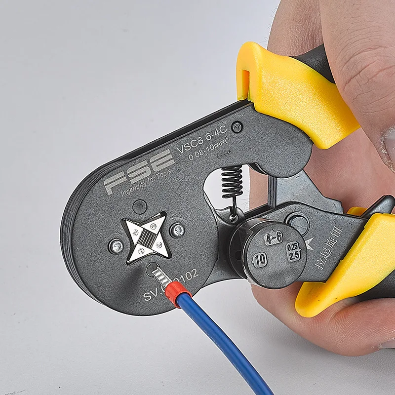 1Pc VSC8 6-4C 0.08-10mm 28-7AWG High Quality Precision Wire Connector TE Crimp Pliers VE Tube Bootlace Terminal Tool HSC8 FSE
1Pc VSC8 6-4C 0.08-10mm 28-7AWG High Quality Precision Wire Connector TE Crimp Pliers VE Tube Bootlace Terminal Tool HSC8 FSE