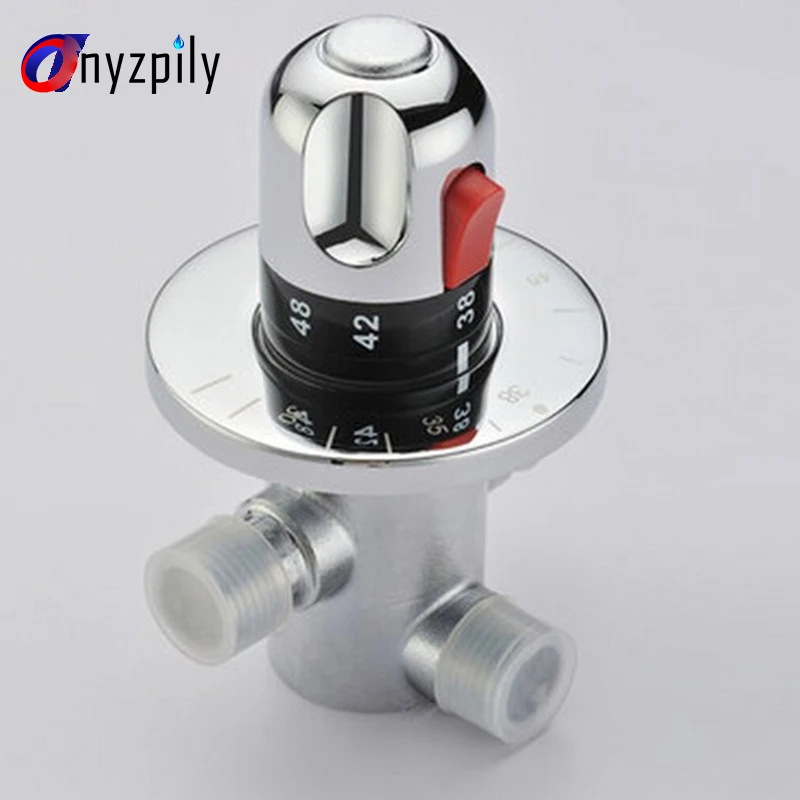 Onyzpily Thermostatic Mixing Valve Shower Vavle Faucet 3 Way G1/2 Standard Solid Brass Water Temperature Control Hot and Cold
Onyzpily Thermostatic Mixing Valve Shower Vavle Faucet 3 Way G1/2 Standard Solid Brass Water Temperature Control Hot and Cold