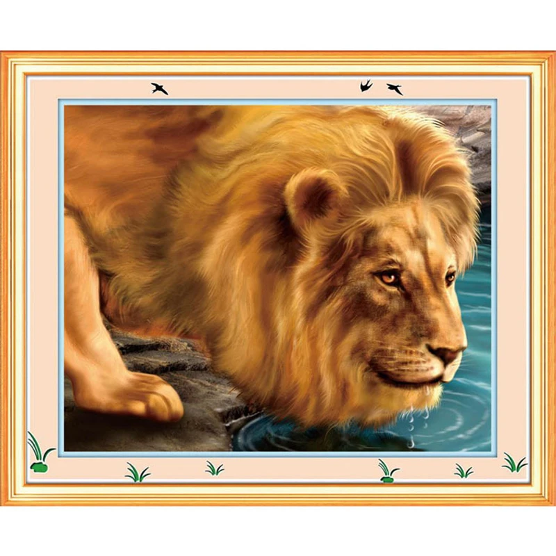 lion cross stitch embroidery needlework sets printed pattern DIY Hobby Handmade cross stitching design animals Chinese crafts
lion cross stitch embroidery needlework sets printed pattern DIY Hobby Handmade cross stitching design animals Chinese crafts