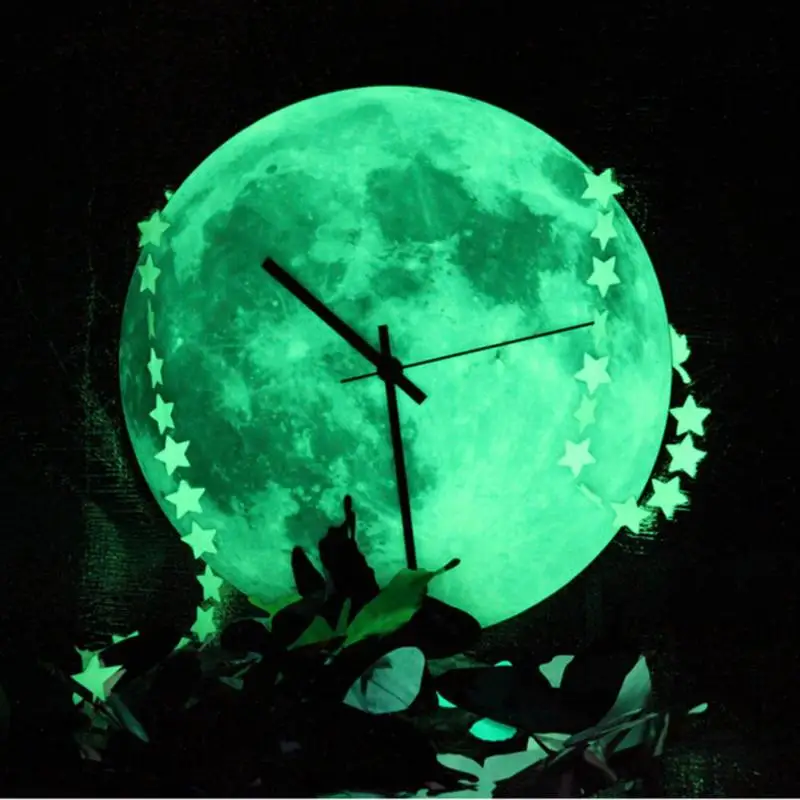 30cm Glowing Moon Wall Clock Waterproof PVC Acrylic Luminous Hanging Clock Moon Clock Livingroom Bedroom Decor
30cm Glowing Moon Wall Clock Waterproof PVC Acrylic Luminous Hanging Clock Moon Clock Livingroom Bedroom Decor