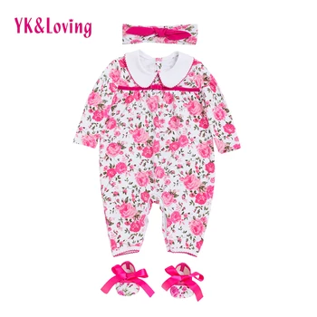 2019 Flower Newborn Rompers Baby Girls Clothes Pink Long Sleeve Cotton Body Overalls Autumn/winter Girl Infant Jumpsuit Clothing
2019 Flower Newborn Rompers Baby Girls Clothes Pink Long Sleeve Cotton Body Overalls Autumn/winter Girl Infant Jumpsuit Clothing