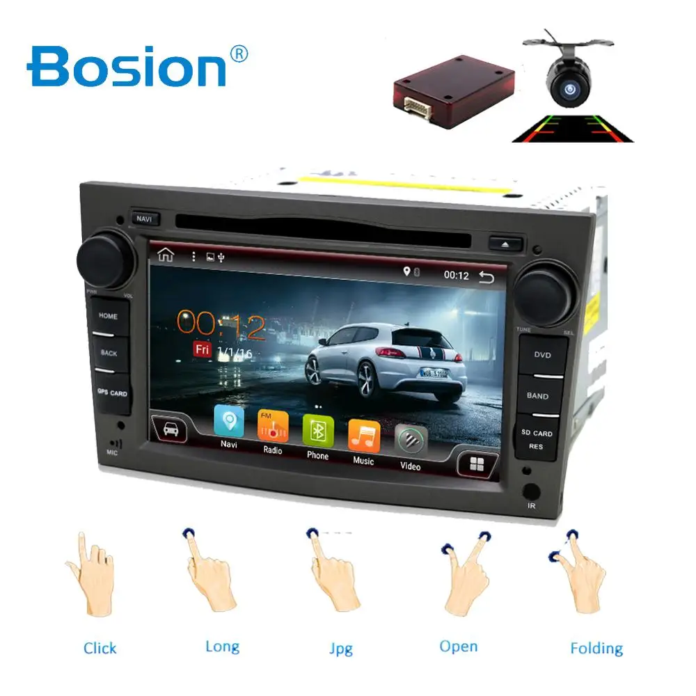 Bosion 4G + 64G 2Din Android 10 радио автомобильный DVD мультимедийный плеер для Opel Vectra Corsa D Astra H