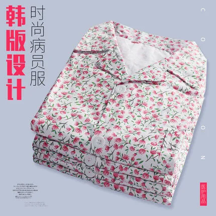 The patient takes pure cotton suit men and women long sleeve pajama style hospital general isolation clothing
The patient takes pure cotton suit men and women long sleeve pajama style hospital general isolation clothing