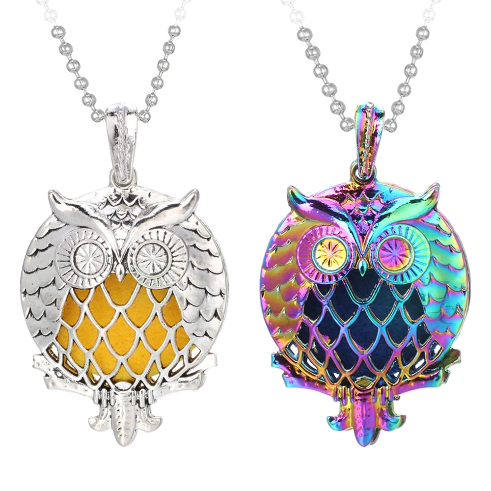 New Aromatherapy Necklace Owl Diffuser Pendant with Pad Vintage Open Lockets Pendants Choker Essential Oil Diffuser Necklace
New Aromatherapy Necklace Owl Diffuser Pendant with Pad Vintage Open Lockets Pendants Choker Essential Oil Diffuser Necklace