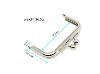 94.3x54.5mm Silver Big Ball Clasp Coin Purse Frame Nickel Frame Kiss Clasp Lock With Handle For Purse DIY Bag Accessories
94.3x54.5mm Silver Big Ball Clasp Coin Purse Frame Nickel Frame Kiss Clasp Lock With Handle For Purse DIY Bag Accessories