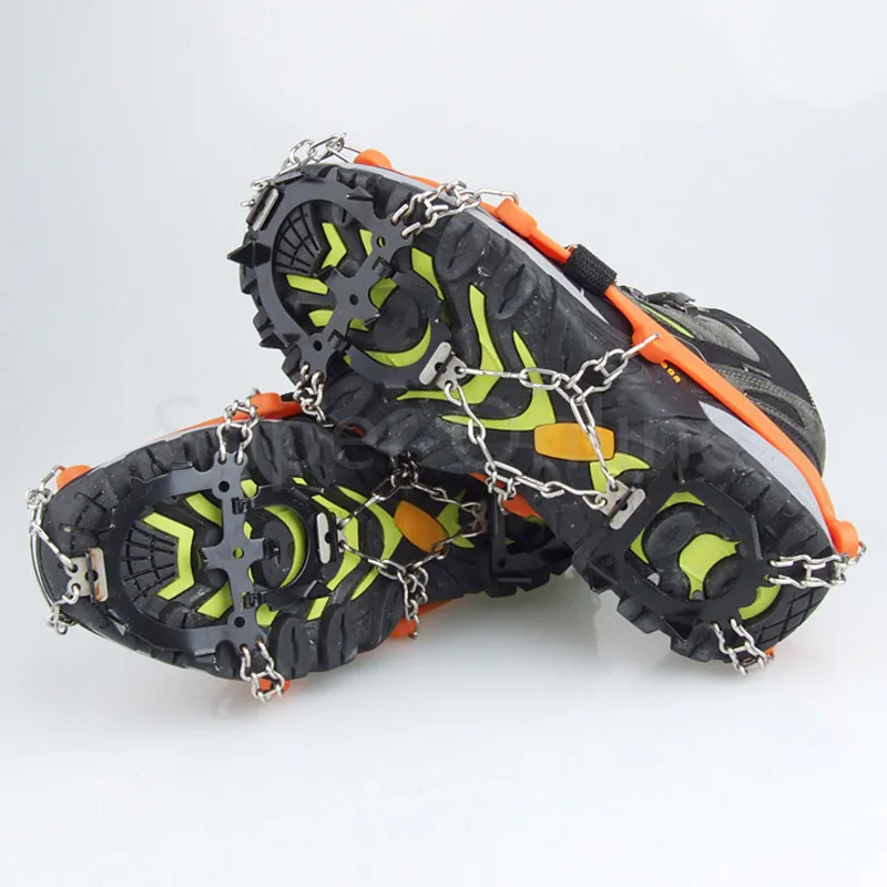 1pair 12-Teeth Outdoor Sports Anti-Slip Ice Gripper Cleats Shoe Boot Grips Crampon Chain Spike Snow for Hiking Climbing
1pair 12-Teeth Outdoor Sports Anti-Slip Ice Gripper Cleats Shoe Boot Grips Crampon Chain Spike Snow for Hiking Climbing