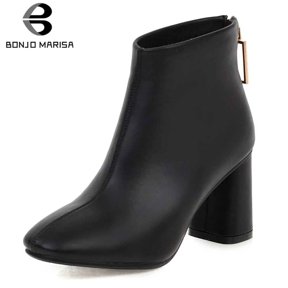 BONJOMARISA New Dropship Plus Size 32-48 High Quality Chunky Heels Shoes Woman Boots Female Zipper Black Red Boots Woman Shoes
BONJOMARISA New Dropship Plus Size 32-48 High Quality Chunky Heels Shoes Woman Boots Female Zipper Black Red Boots Woman Shoes