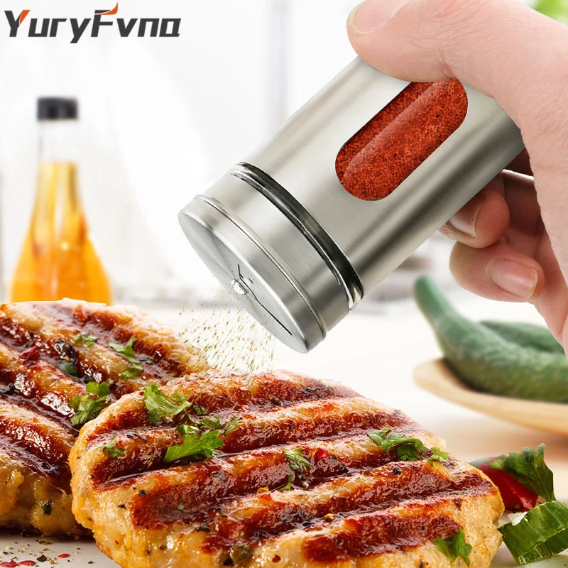 YuryFvna Spice&Pepper Shakers Salt and Pepper Seasoning Box Glass Salt Spice Bottle Jar Stainless Steel Kitchen Tools
YuryFvna Spice&Pepper Shakers Salt and Pepper Seasoning Box Glass Salt Spice Bottle Jar Stainless Steel Kitchen Tools