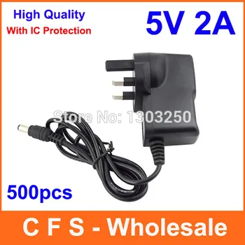 500pcs AC DC 5V 2A Power Supply Adapter with IC Adaptor 5.5mm x 2.1mm / 3.5mm x 1.35mm UK Plug Free shipping High Quality
500pcs AC DC 5V 2A Power Supply Adapter with IC Adaptor 5.5mm x 2.1mm / 3.5mm x 1.35mm UK Plug Free shipping High Quality