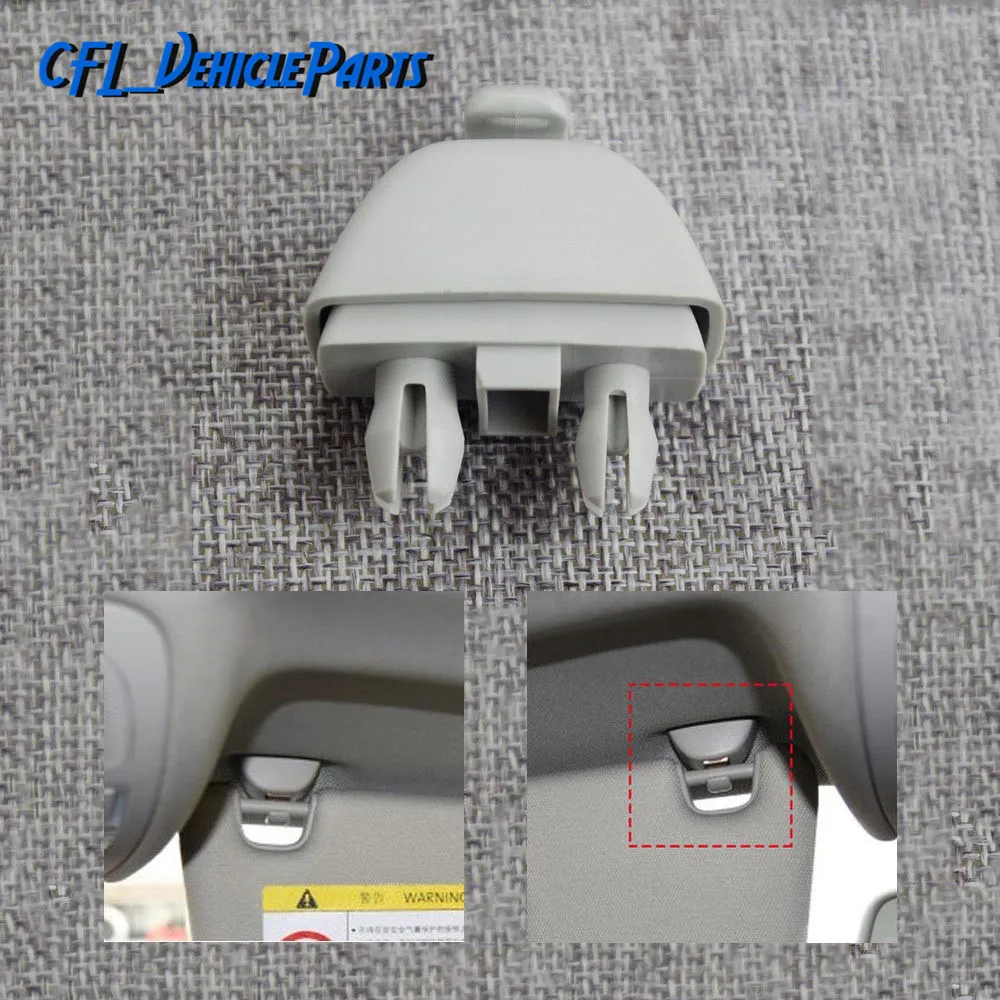 Grey Sun Visor Hook Clip 4F0857561 For Audi A6 2005-2014 allroad quattro A7 Sportback A8 S6 S8 Quattro RS6 For Seat Leon 4
Grey Sun Visor Hook Clip 4F0857561 For Audi A6 2005-2014 allroad quattro A7 Sportback A8 S6 S8 Quattro RS6 For Seat Leon 4
