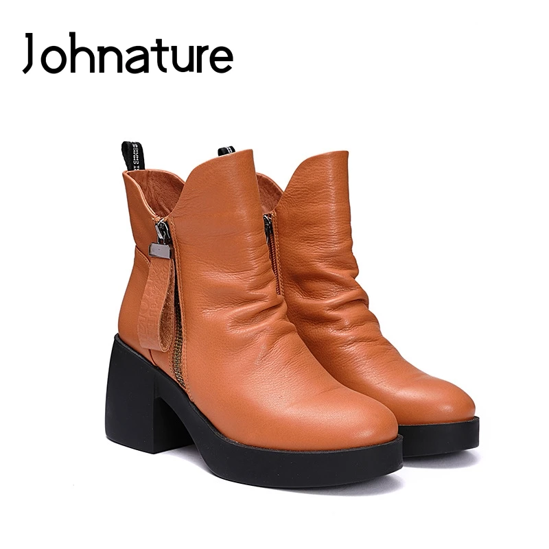 2019 Autumn/Winter New Martin Boots Retro Genuine Leather Round Toe Casual Zipper Platform Women Shoes
2019 Autumn/Winter New Martin Boots Retro Genuine Leather Round Toe Casual Zipper Platform Women Shoes