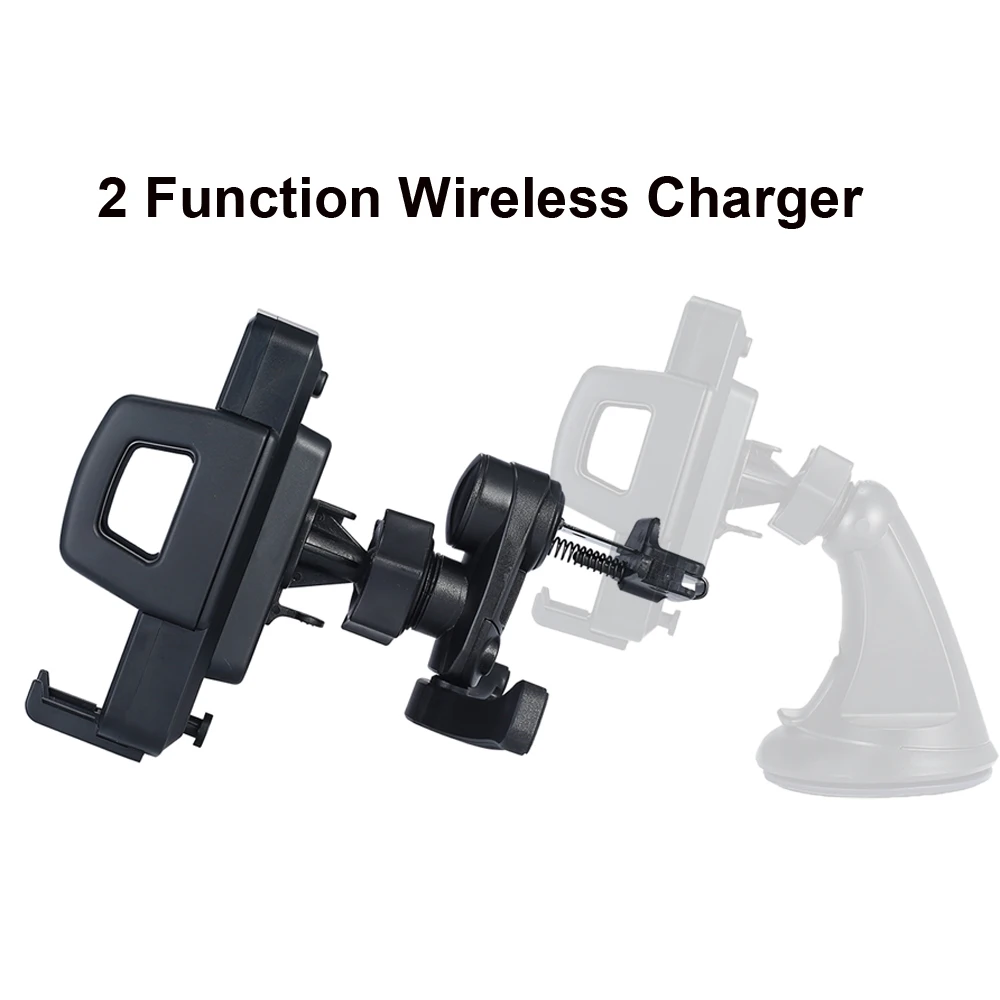 2 in 1 Qi Wireless Car Charger Fast Wireless Charger Stand For Car Mount Quick Charging 10W For Iphone X Samsung Galaxy S8 S9
2 in 1 Qi Wireless Car Charger Fast Wireless Charger Stand For Car Mount Quick Charging 10W For Iphone X Samsung Galaxy S8 S9