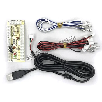 Free shipping Zero Delay Arcade Game USB Encoder joystick controller with wires for MAME/PC fighting game fit SANWA buttons
Free shipping Zero Delay Arcade Game USB Encoder joystick controller with wires for MAME/PC fighting game fit SANWA buttons