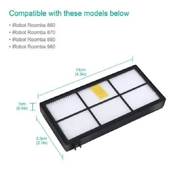 Replacement Parts for iRobot Roomba 800/900 Series Vacuum Cleaning Robots Accessories include 4 Filter 6 Side Brush 4 Tangle-F
Replacement Parts for iRobot Roomba 800/900 Series Vacuum Cleaning Robots Accessories include 4 Filter 6 Side Brush 4 Tangle-F