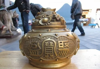 song voge gem S1049 7"chinese Buddhism temple brass Carved cornucopia Censer Money incense burner
song voge gem S1049 7"chinese Buddhism temple brass Carved cornucopia Censer Money incense burner