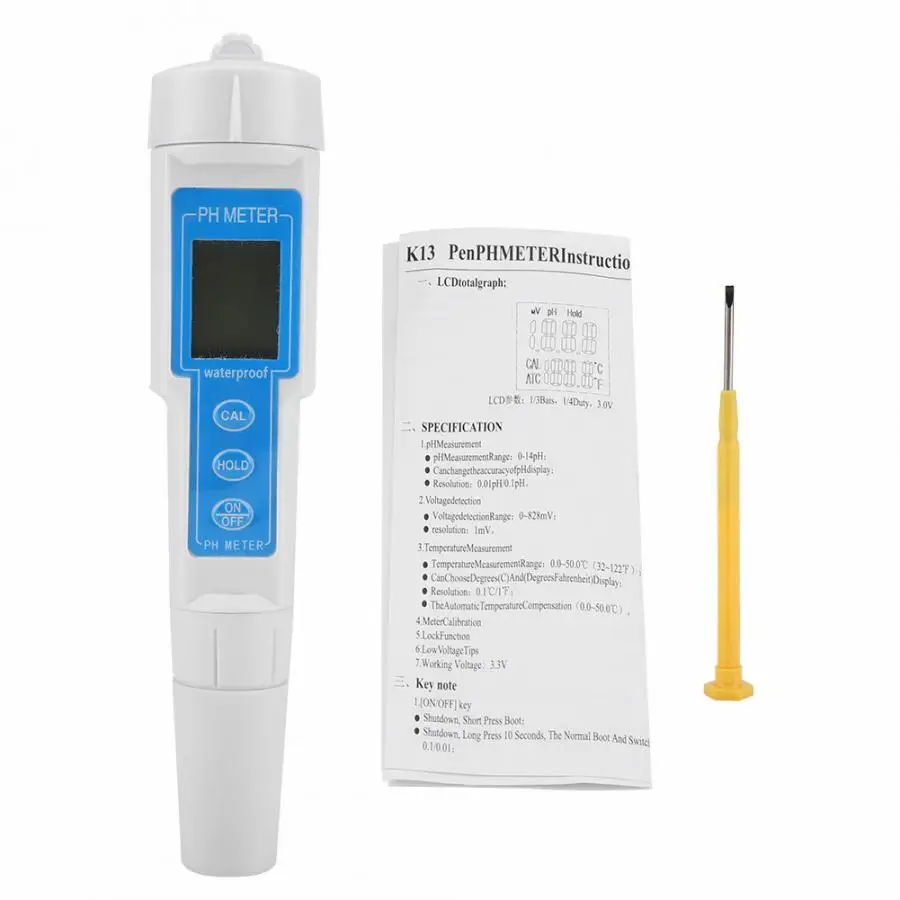 aquarium Portable Waterproof Digital Water PH Meter Tester for Pool Drinks Aquarium Servos
aquarium Portable Waterproof Digital Water PH Meter Tester for Pool Drinks Aquarium Servos