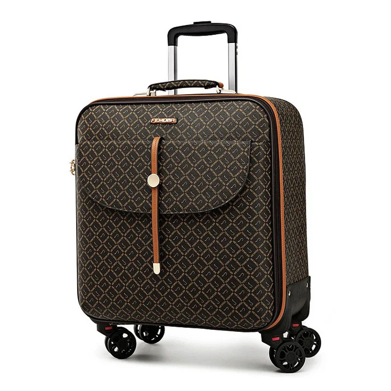 

Hot!New 16 20 24 Retro koffer Rolling luggage Women Carry-Ons boarding box Travel suitcase Men spinner brand Trolley suitcases
