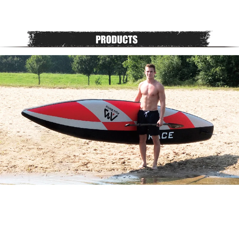Red surfboard stand up Red surfboard stand up