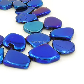 Titanium Blue Agat e Slice Irregular Loose Beads Strand For Making Bracelet Or Necklace Jewelry Approx 16 inch
Titanium Blue Agat e Slice Irregular Loose Beads Strand For Making Bracelet Or Necklace Jewelry Approx 16 inch