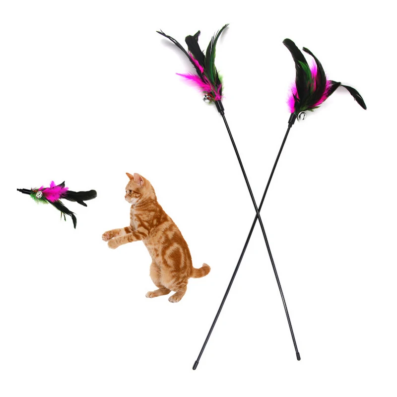 60CM Cat Training Tools Pet Toy Funny Cat Stick With Small Bell Feathers Playing Rod Kitten Cat Supplies Pet Behaviour Aids
60CM Cat Training Tools Pet Toy Funny Cat Stick With Small Bell Feathers Playing Rod Kitten Cat Supplies Pet Behaviour Aids